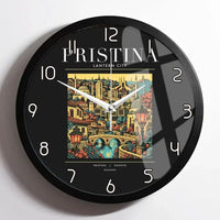 Thumbnail for PRISTINA - Poster - Wall Clock Framed - Black