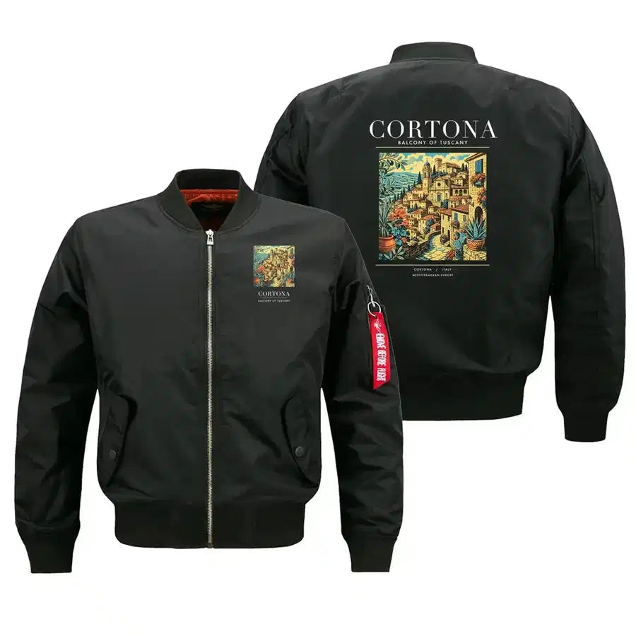 CORTONA - Poster - Bomber Jacket - Black