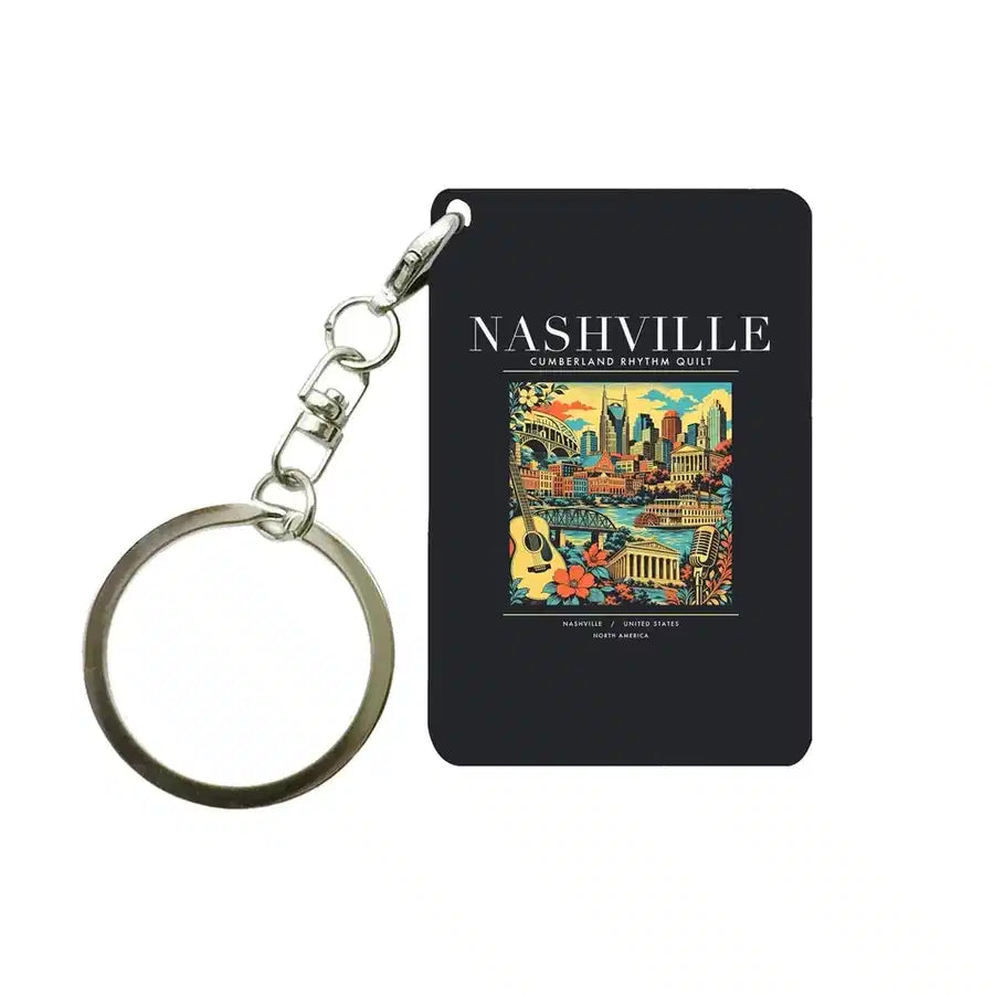 NASHVILLE - Poster - Key Chain - Black