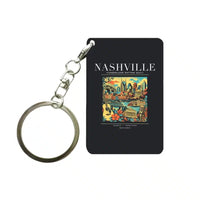 Thumbnail for NASHVILLE - Poster - Key Chain - Black
