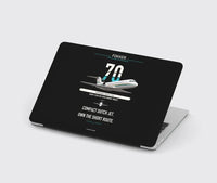 Thumbnail for Fokker 70 design on black MacBook case