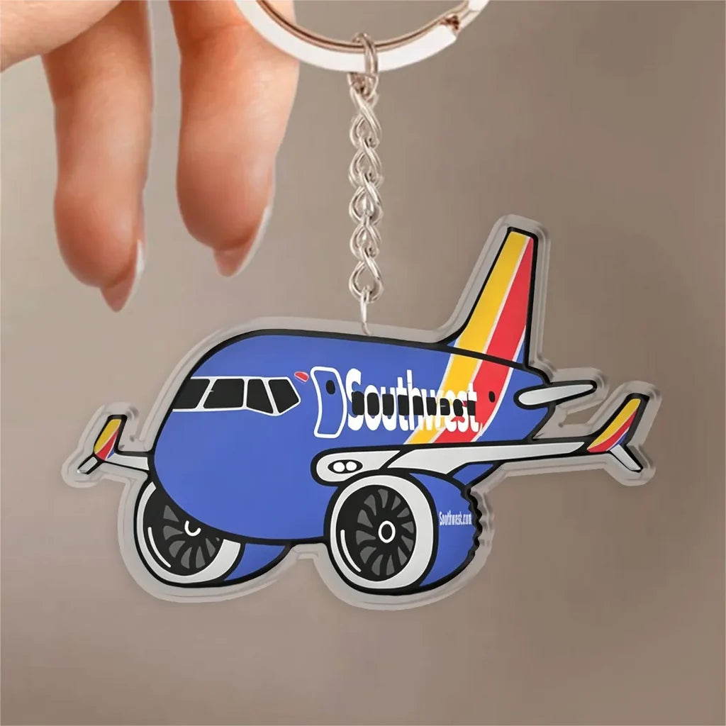 Southwest Airlines B737 MAX Design Acrylic Keychain