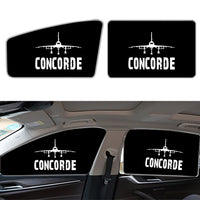 Thumbnail for Concorde & Plane Car Sun Shade (Side window) aviation design on reflective polyester car side window sun shade.