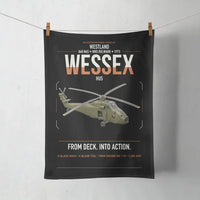 Thumbnail for Westland Wessex HU5 design on black towel