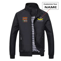 Thumbnail for Airline Pilot Label aviation design printed on modern shell with tailored fit stylish jacket.