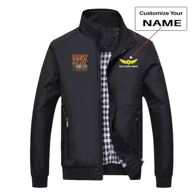Airline Pilot Label aviation design printed on modern shell with tailored fit stylish jacket.
