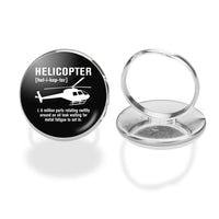 Thumbnail for Helicopter [Noun] aviation ring in stainless steel.