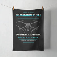 Thumbnail for Draganfly Commander 3XL design on black towel