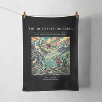 Thumbnail for VINTAGE G4006 - The Mountain Crossing - Designed Towels design on black