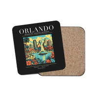 Thumbnail for ORLANDO - Poster - Coaster - Black
