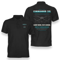 Thumbnail for Draganfly Commander 3XL design on black polo