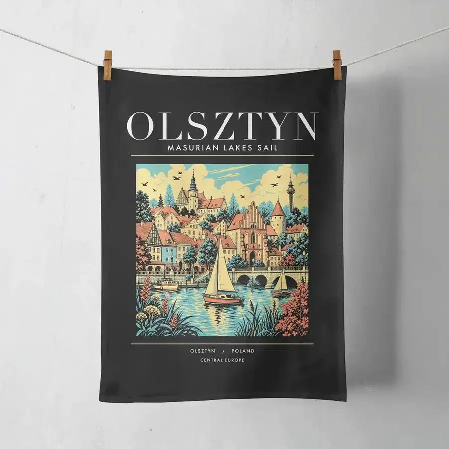 OLSZTYN - Poster - Towel - Black