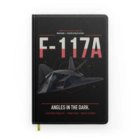 Thumbnail for F-117A Nighthawk design on black notebook