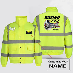Boeing 747 & PW4000-94 Engine Reflective Winter Jackets