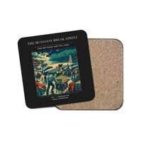 Thumbnail for The Monsoon Break Sprint - Designed Coasters design on black 1-piece
