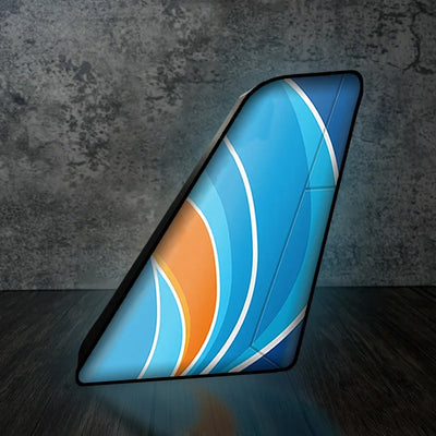 Flydubai Airlines Led Aircraft Tail aviation design on premium acrylic with LED 3D aircraft tail lamp.