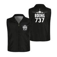 Thumbnail for Boeing 737 & Plane Thin Style aviation design printed on lightweight shell with sleeveless design thin vest.
