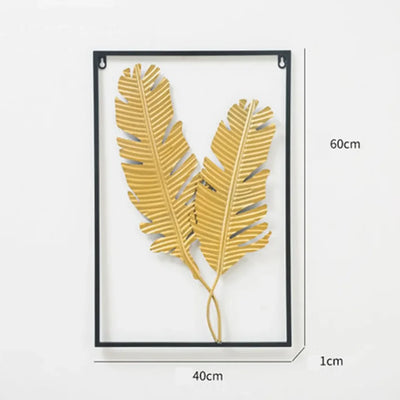 Pointed Banana Leaf Wall Decoration/Hanging: For Living Room aviation design on premium decorative material hanging wall deco.