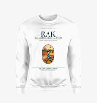 Thumbnail for Marrakech Menara Airport (RAK) design on white sweatshirt