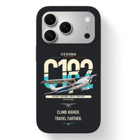 Thumbnail for Cessna 182 Skylane design on black magsafe iphone case, for iPhone 17 Pro