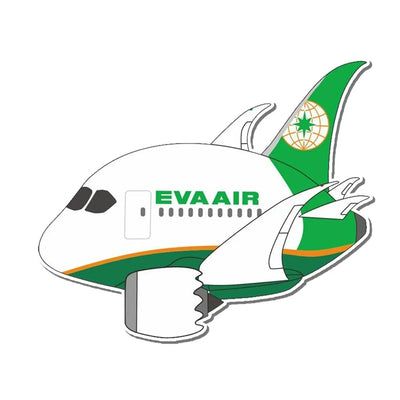 EVA AIR Boeing 787 Airplanes sticker, Wide 6cm (2.3inches)