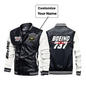 Amazing Boeing 737 Stylish Leather Bomber Jackets