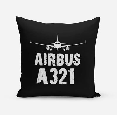 Airbus A321 & Plane aviation design on soft polyester filling pillow.