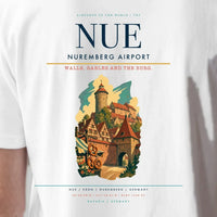 Thumbnail for Nuremberg Airport (NUE) double-side t-shirt design close-up cover