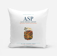 Thumbnail for Alice Springs Airport (ASP) design on white pillow