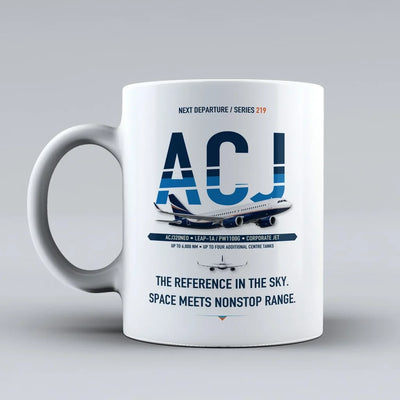 ACJ320neo Mug design on white airbus