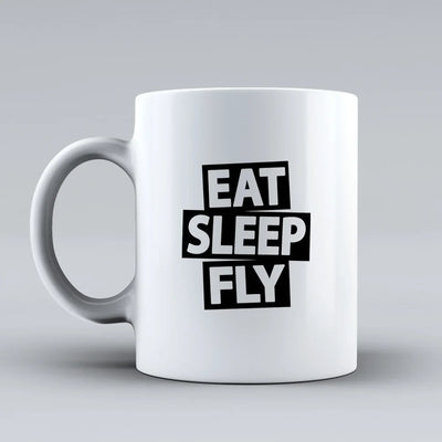 Customisable Eat Sleep Fly Mug - view 2