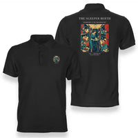 Thumbnail for VINTAGE G4216 - The Sleeper Berth - Double-Side Polo T-Shirt design on black