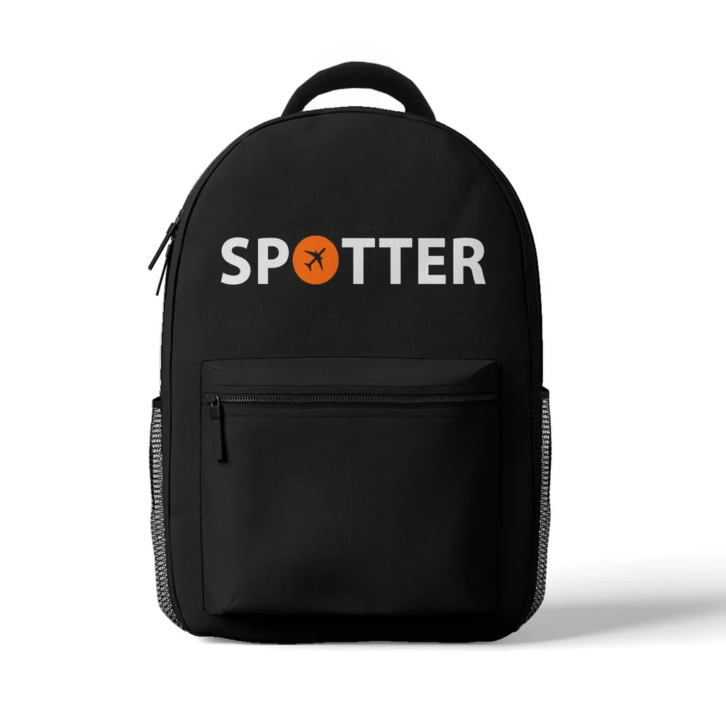 Spotter aviation backpack in durable polyester.