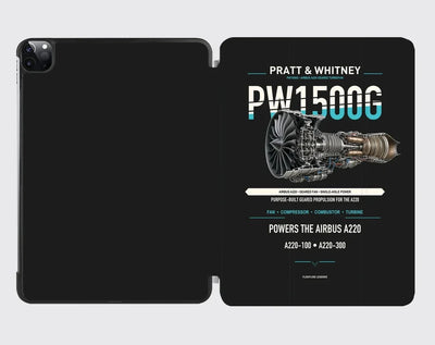 PW1500G design on black ipad tablet case