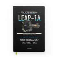 Thumbnail for CFM LEAP-1A design on black notebook