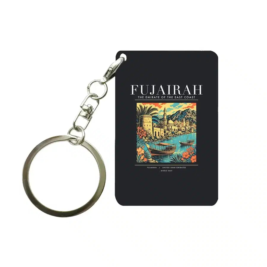 FUJAIRAH - Poster - Key Chain - Black