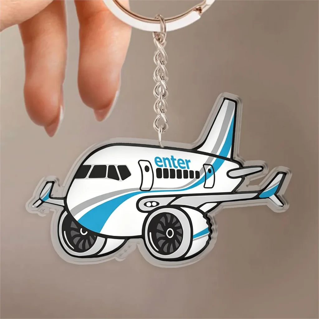 Enter Air Boeing 737 MAX Design Acrylic Keychain