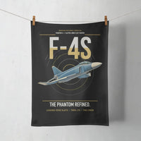 Thumbnail for F-4S Phantom II design on black towel
