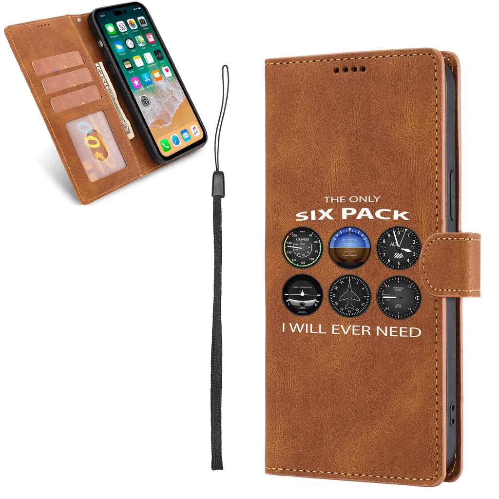 The Only Six Pack I Will Ever Need Leather Samsung S & Note aviation design on leather Samsung Galaxy S/Note case for Samsung.