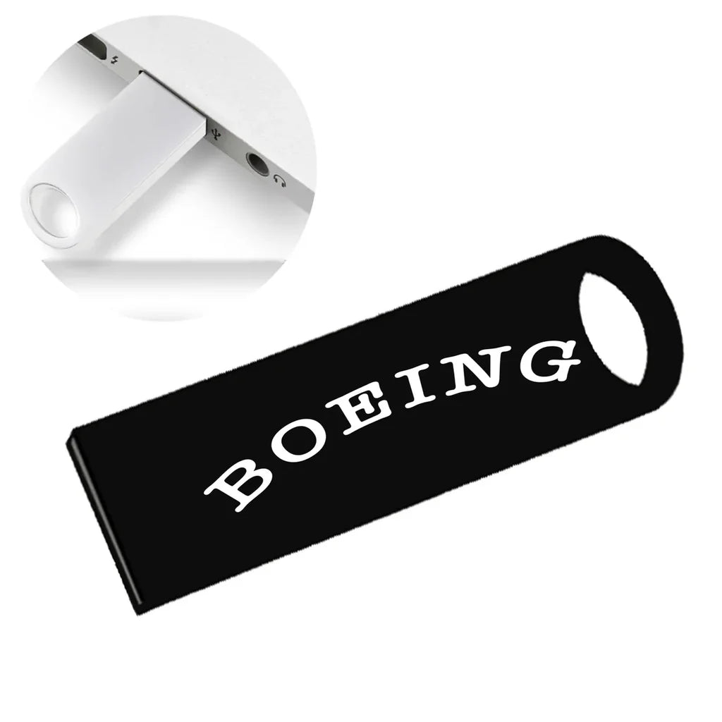 Special BOEING Text aviation design on durable waterproof casing waterproof USB device.