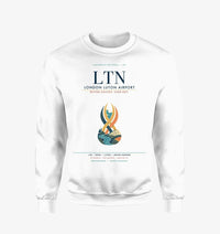 Thumbnail for London Luton Airport (LTN) design on white sweatshirt