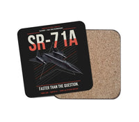 Thumbnail for SR-71A Blackbird design on black 1 piece coaster