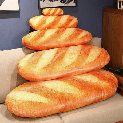 French Bread Plush Pillow Plushie Brooch