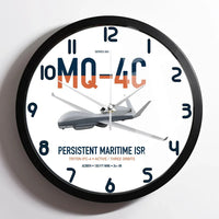 Thumbnail for MQ-4C Triton IFC-4 design on white framed wall clock
