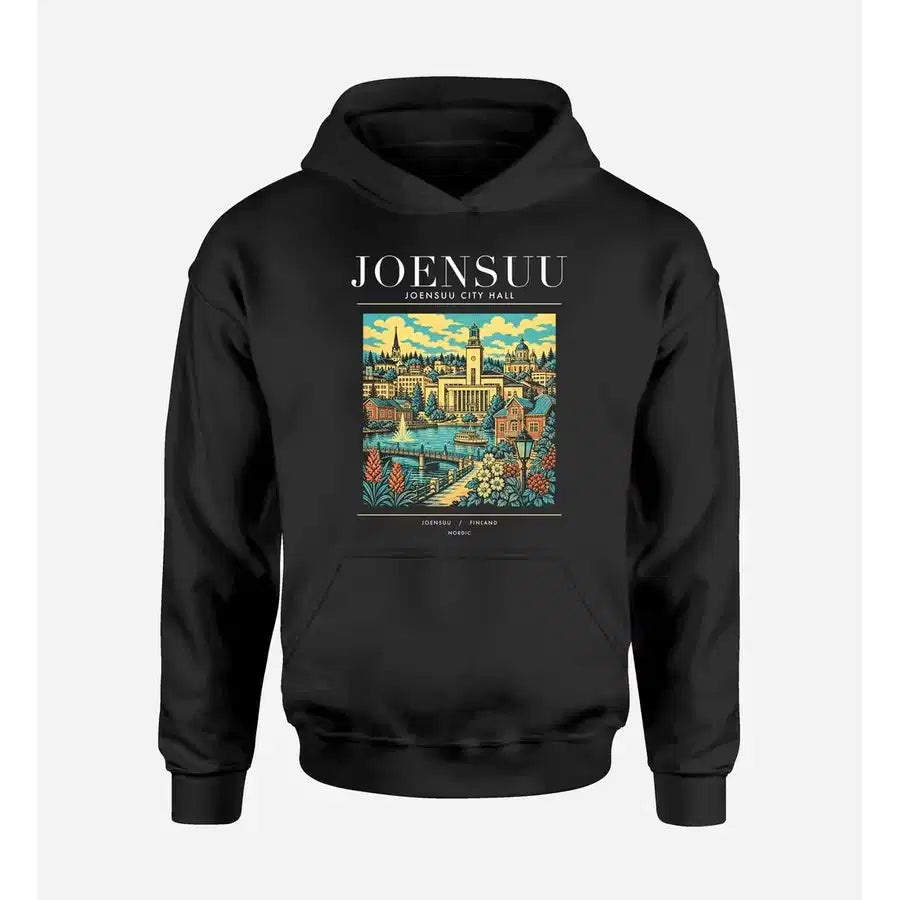 JOENSUU - Poster - Premium Hoodie - Black
