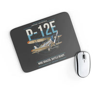 Thumbnail for Boeing P-12E design on black rectangle mouse pad