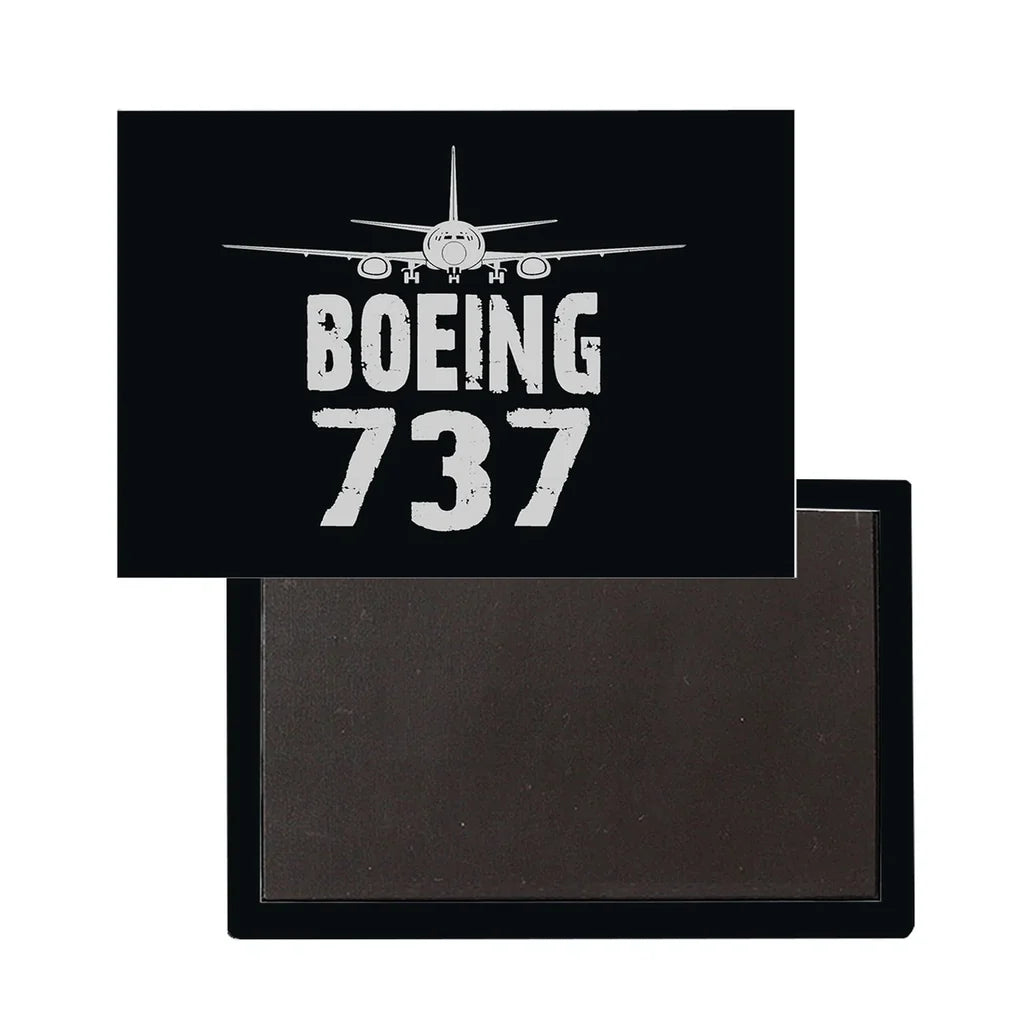 Boeing 737 Plane aviation themed magnet, strong neodymium core.