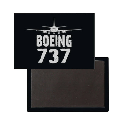 Boeing 737 Plane aviation themed magnet, strong neodymium core.