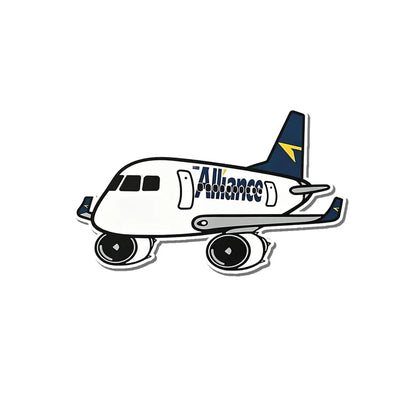 Alliance Embraer E190 aviation design airplane sticker in weather-resistant vinyl.