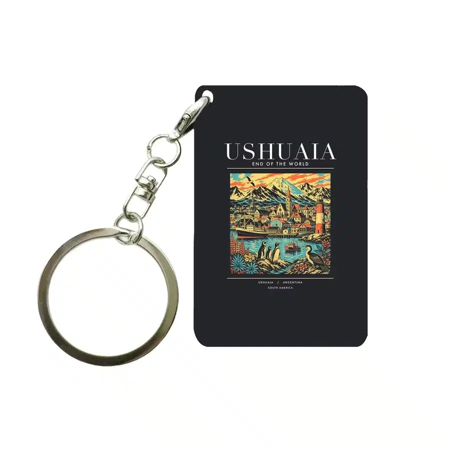 USHUAIA - Poster - Key Chain - Black